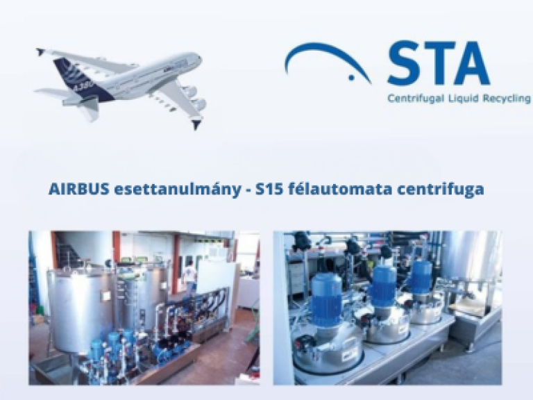AIRBUS esettanulmány - S15 félautomata centrifuga